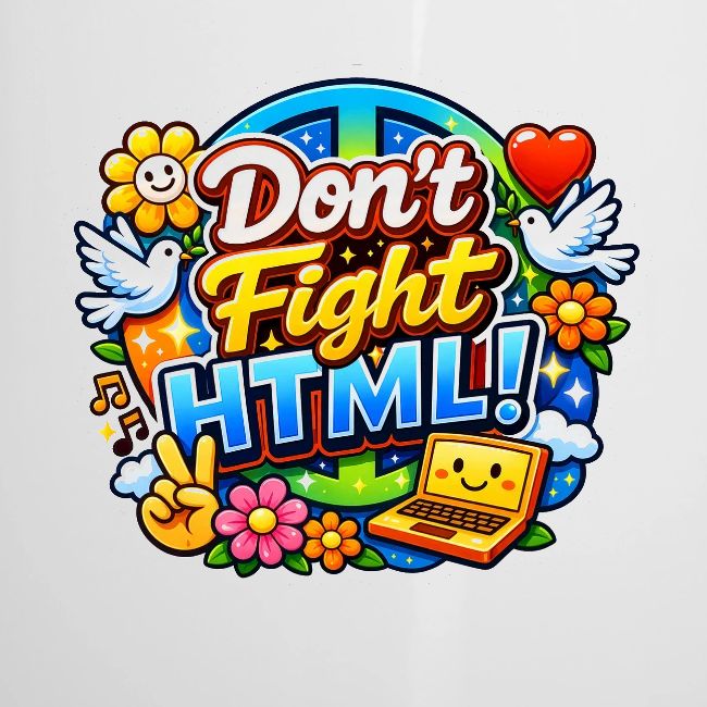 Don’t Fight HTML