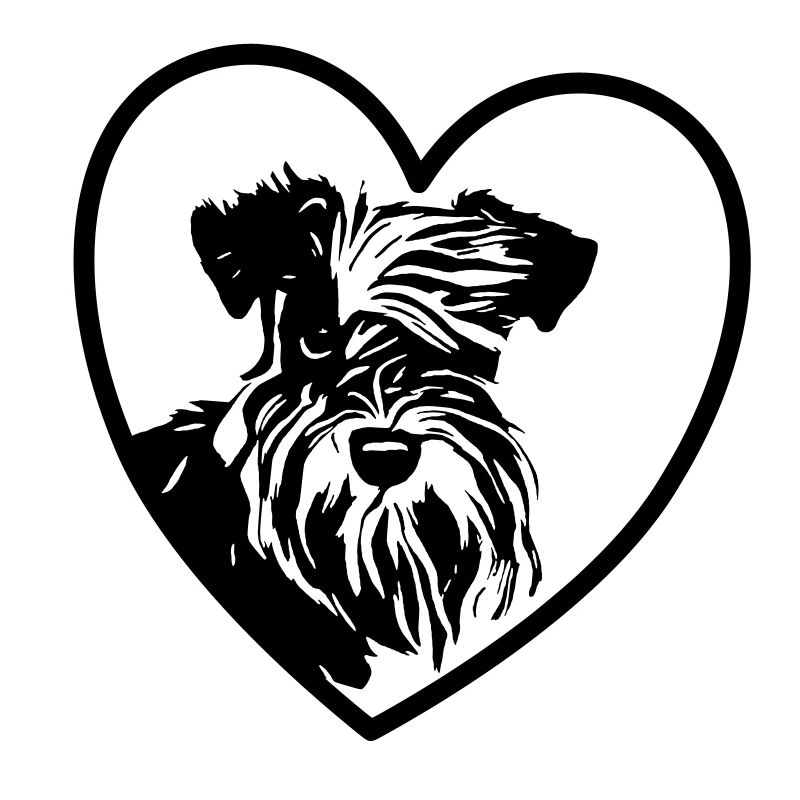 Zwergschnauzerliebe Schnauzerliebe Hunde Geschenk