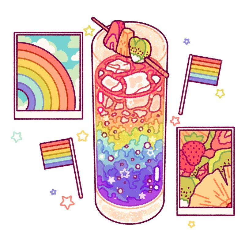 Boisson arc-en-ciel