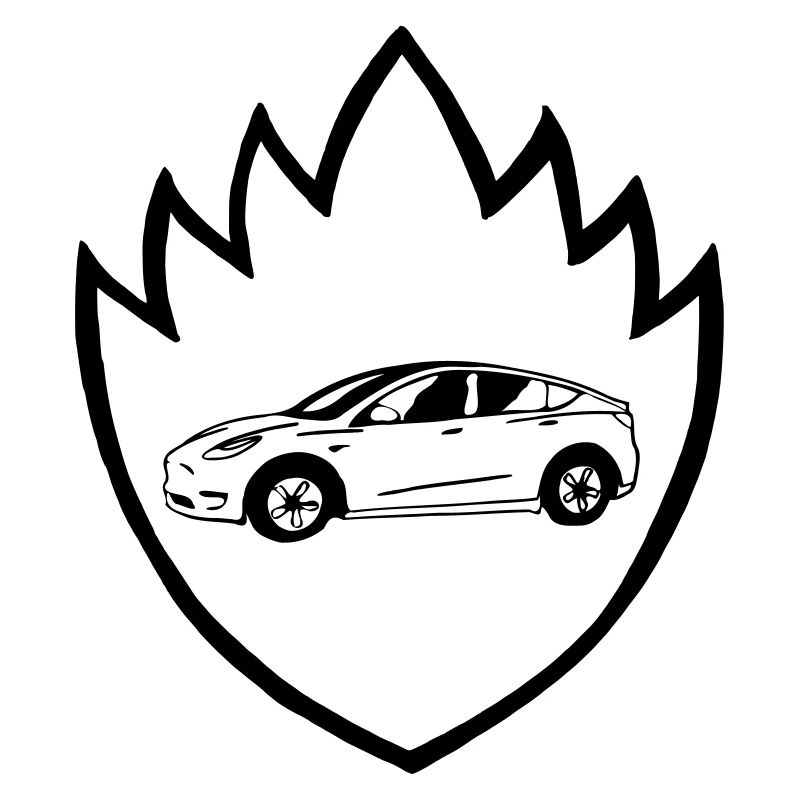 Electric car model y 3 in the shield