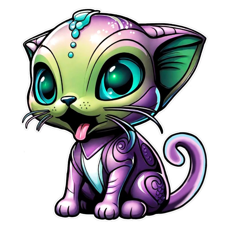Cute Alien Cat