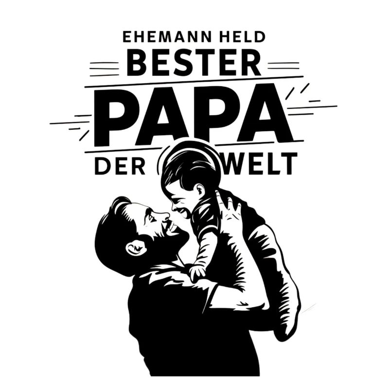 Ehemann Held bester Papa der Welt