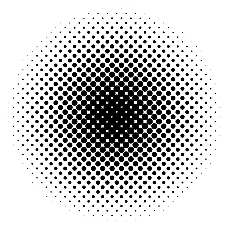 Round optical illusion