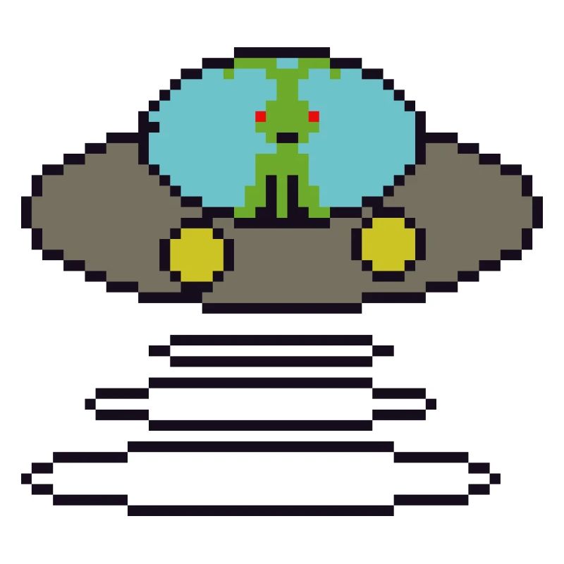 Retrogaming Pixel Ufo