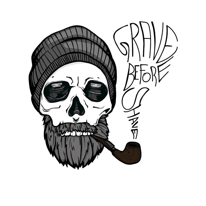 Grave before shave - beard design - 100% Bart