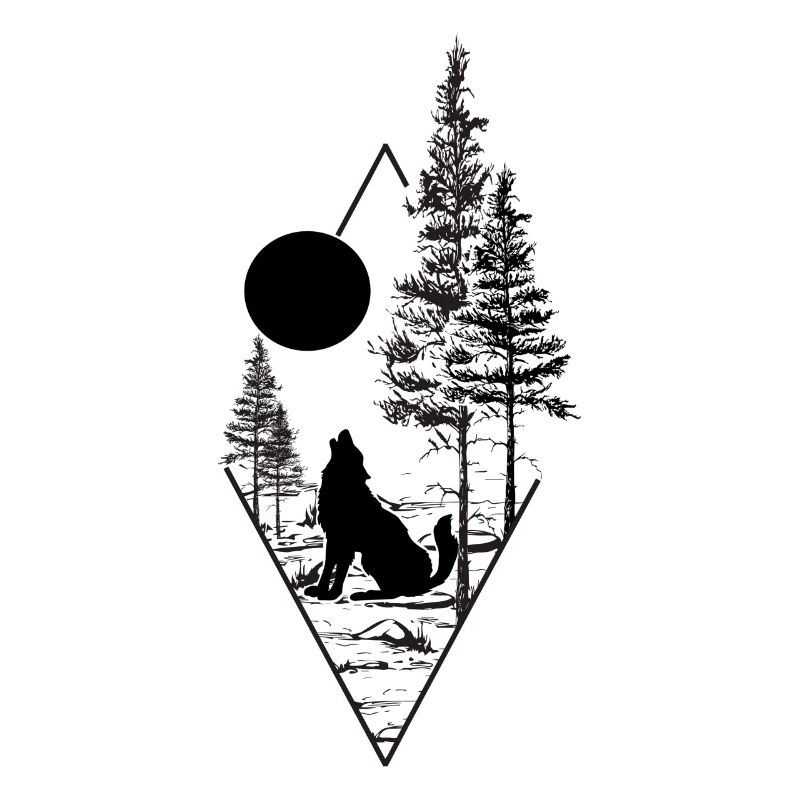Moon and the wolf