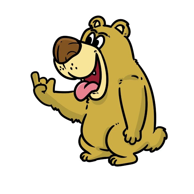 Bad finger bear