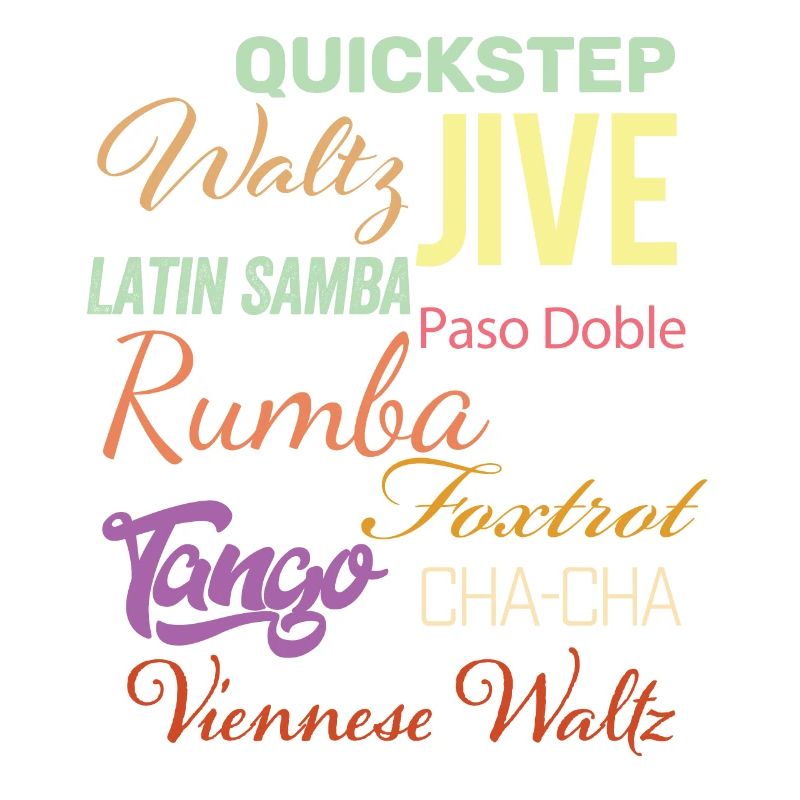 Mots de danse de salon - Waltz Jive Samba Paso Doble