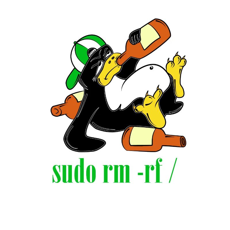 Linux Pinguin Sudo Admin Lustig Informatik PC Nerd