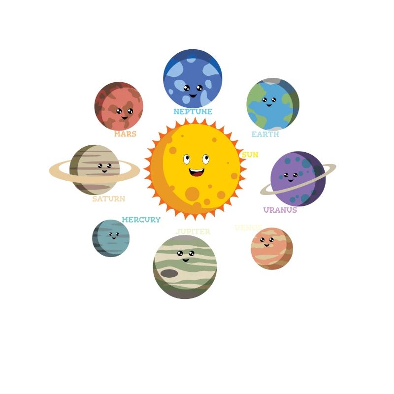 Planètes du système solaire - Galaxy Spaceman Gift