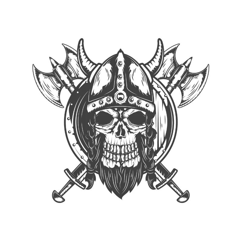 Viking Skull Shield Combat