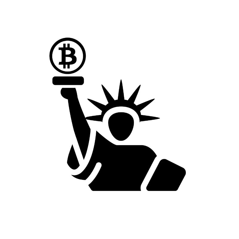 Bitcoin statue de la liberté