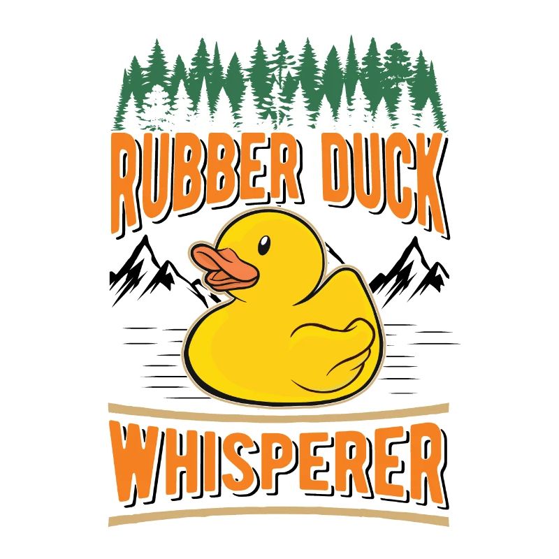 Rubber Duck Whisperer Squeaky Duck Bathing Duck