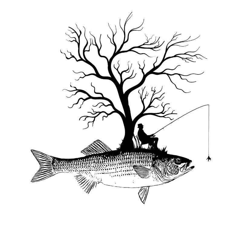 Graphic Tree - Fish-Striped Perch