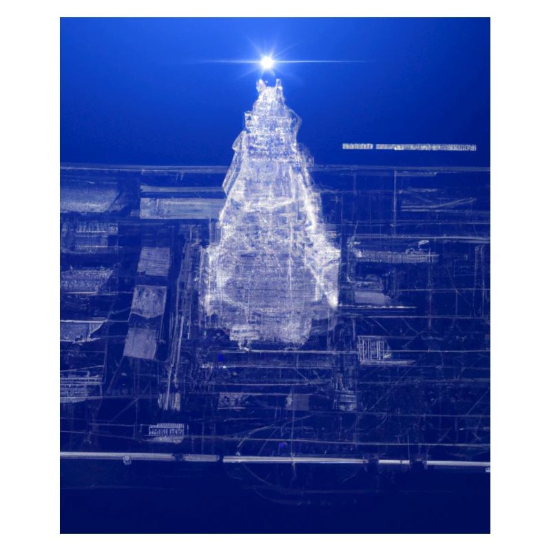 Weihnachten Weihnachtsbaum Schematic Blaupause