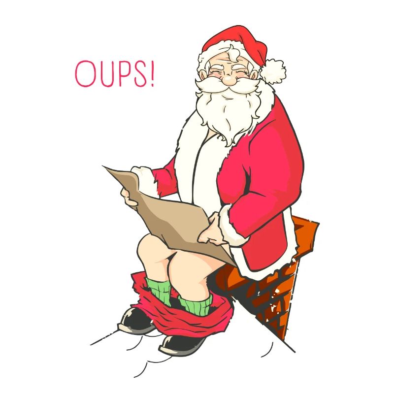 Père Noel Caca Cheminée