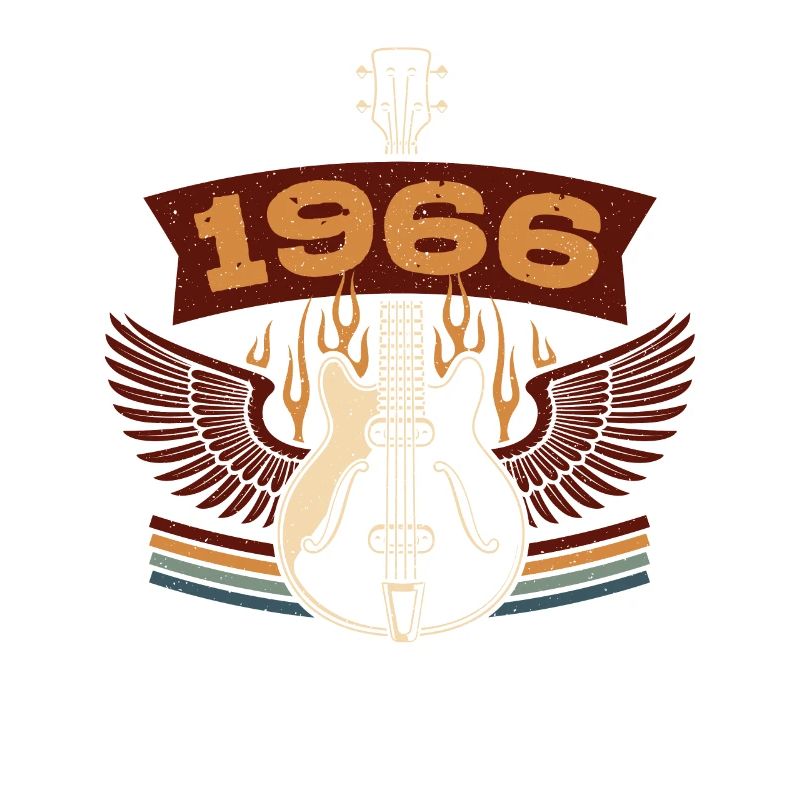 1966 Retro Gitarre Geburtstag | Geburtstag Tshirt