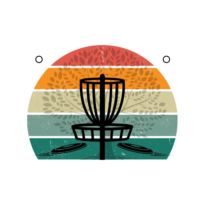Disc Golf Lover Retro Sunset - Einzigartig
