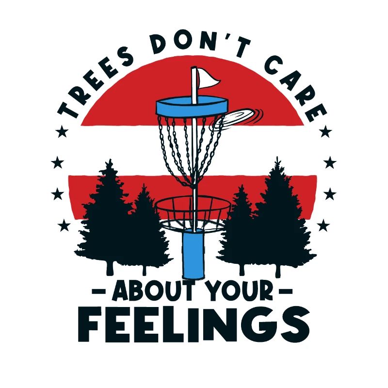Trees Disc Golf Player