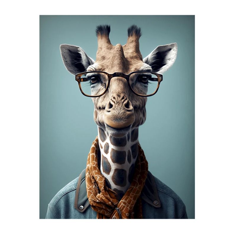 Cool Hipster Giraffe