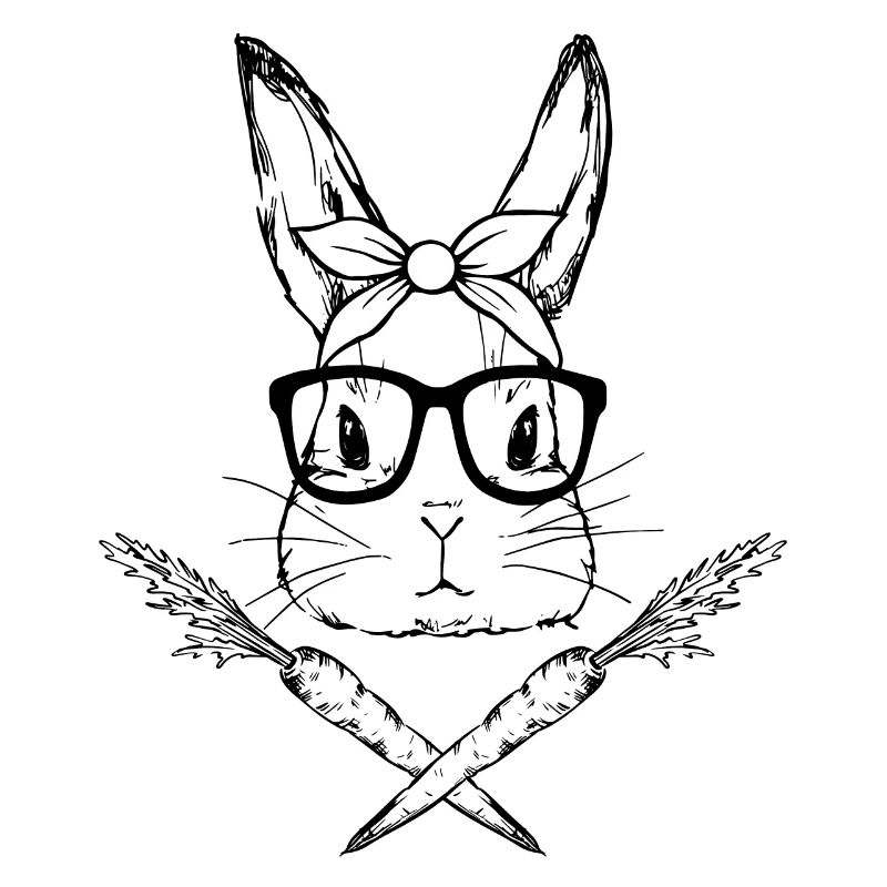 Jolly Roger Easter Bunny with Carrot Cross Bones