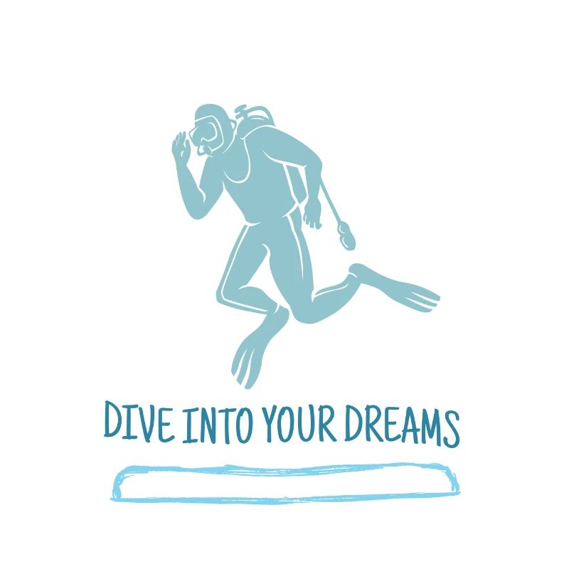 Dive Into Your Dreams Retro Diver Designs Present