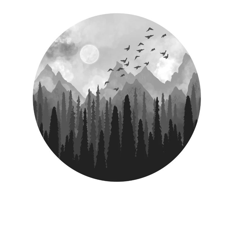 Forest Circle grau