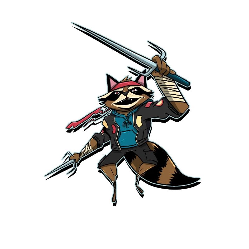 Raton laveur samouraï