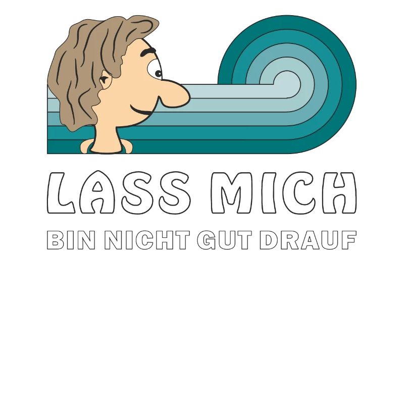 COMIC KOPF LASS MICH