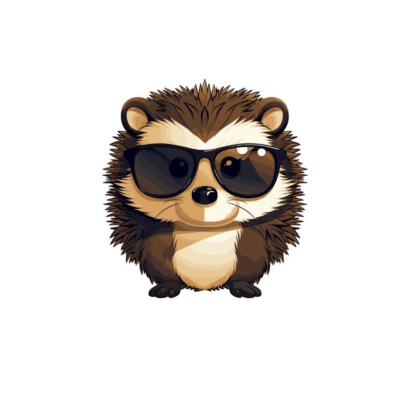Lustiger Igel mit Sonnenbrille