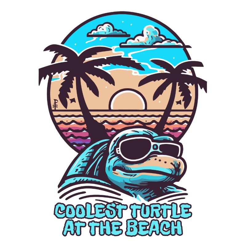 The coolest turtle on the beach