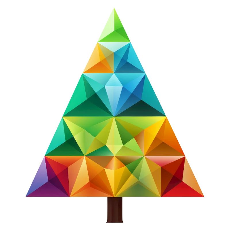 Colorful Festive Magic: Rainbow Christmas Tree