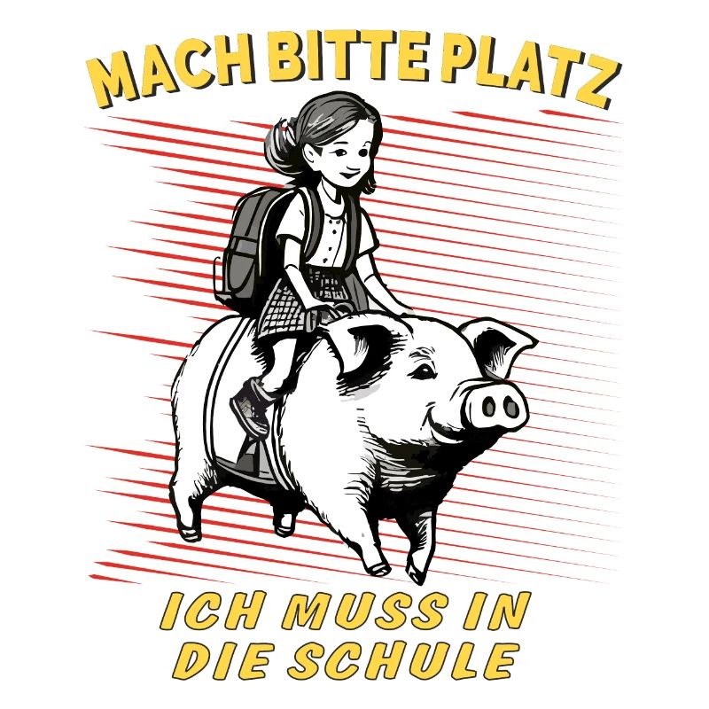 SCHWEIN KIND MÄDCHEN SCHULE
