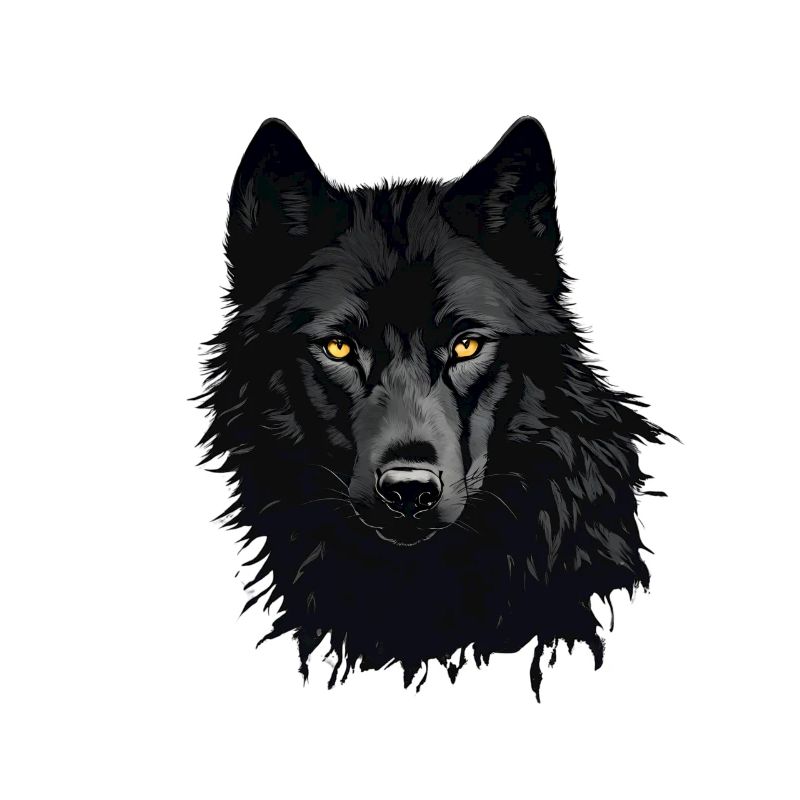 Schwarzer Wolf