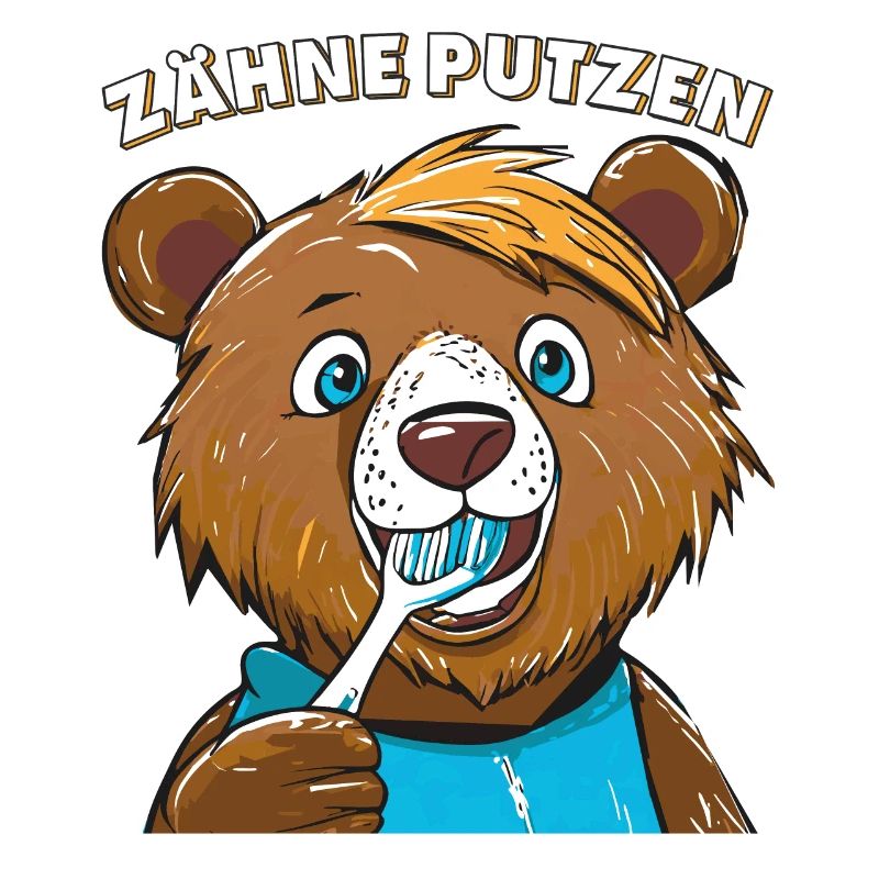 BEAR TEETH BRUSHING