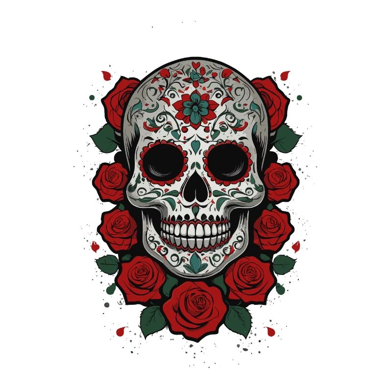 Dia De Muertos Mexico Sugar Skull Skull Design