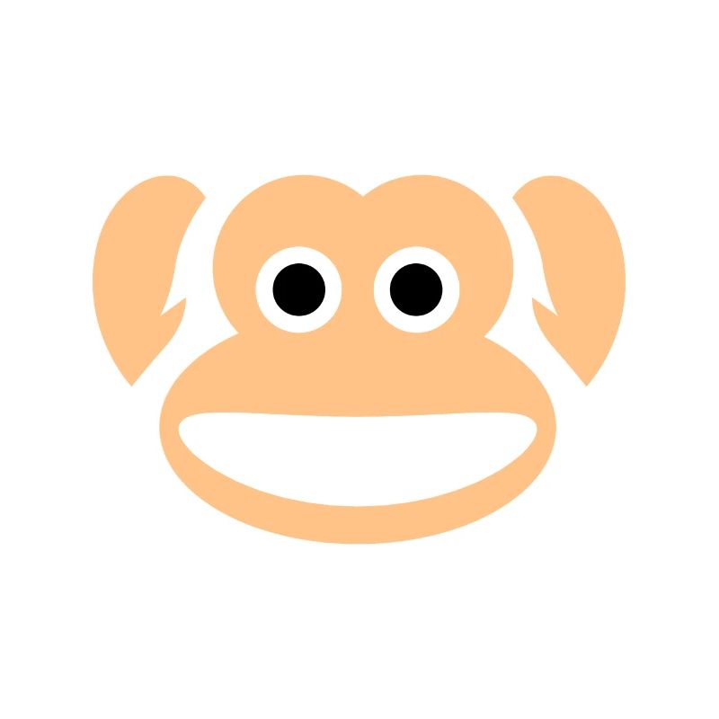 Cute Monkey Whole Face Ape Animal Primate Lover