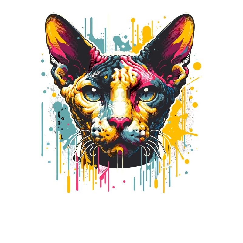 Splash Art Cornish Rex Corn Rex