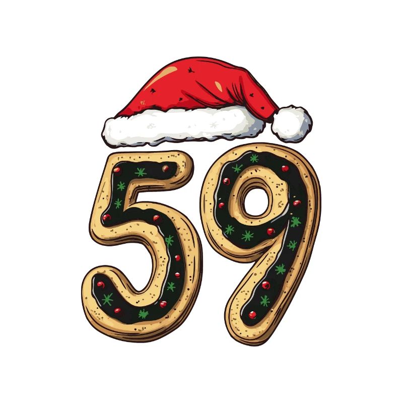Biscuit de Noël à 59 chiffres