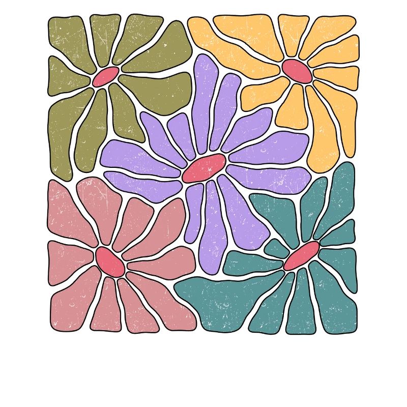 Boho style wildflowers