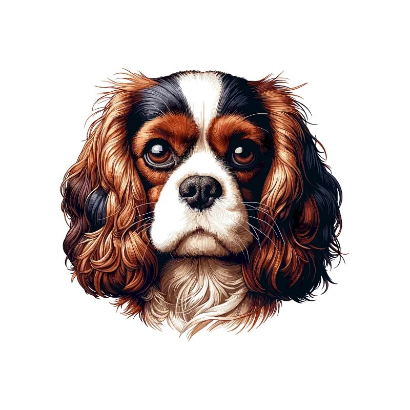 Tête de chien - Cavalier King Charles Spaniel
