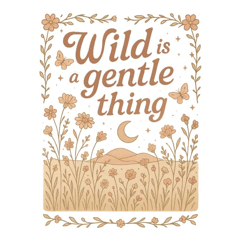 Wild Is A Gentle Thing Nature Boho Gift