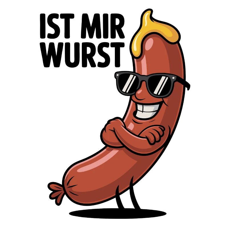 Wurstheld mit Sonnenbrille