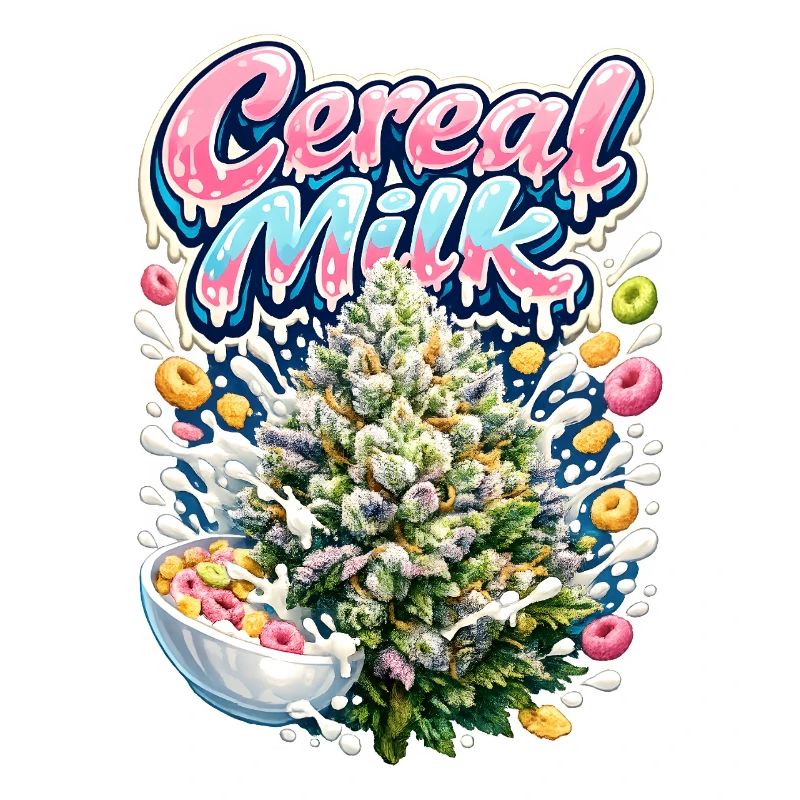 Cereal Milk Graffiti Print