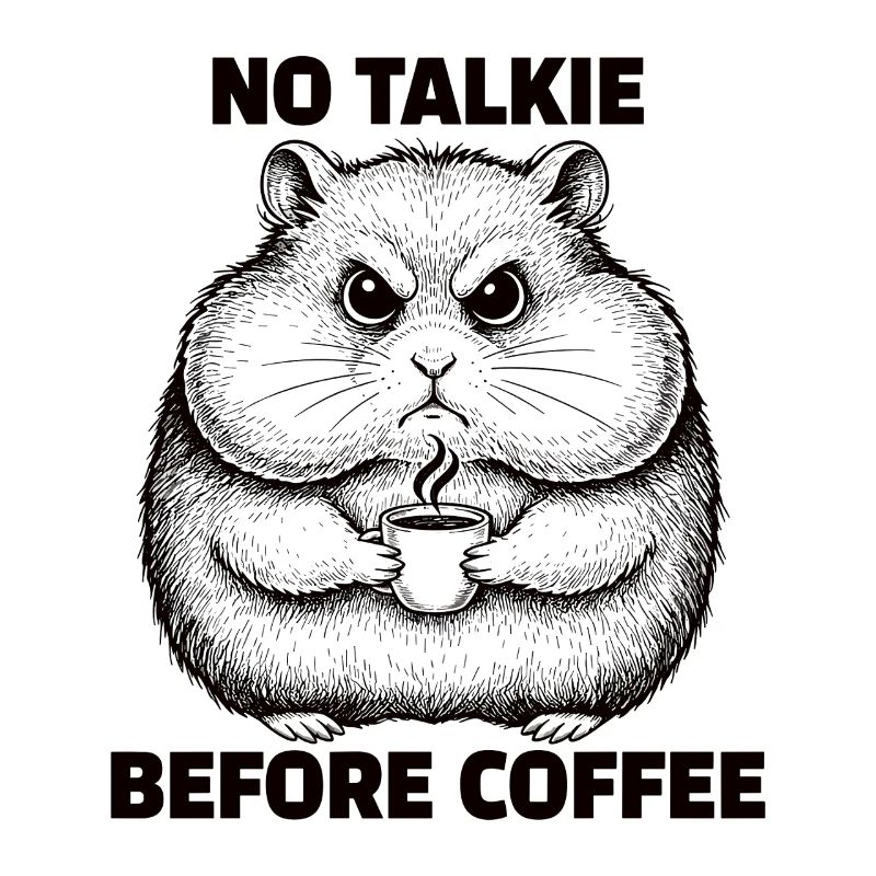 Pas de conversation devant un hamster amateur de café