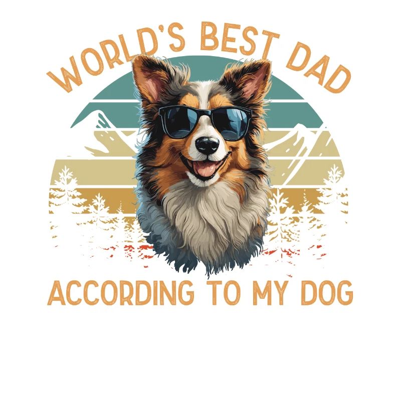 Welt Bester Hundepapa Australian Shepherd Design