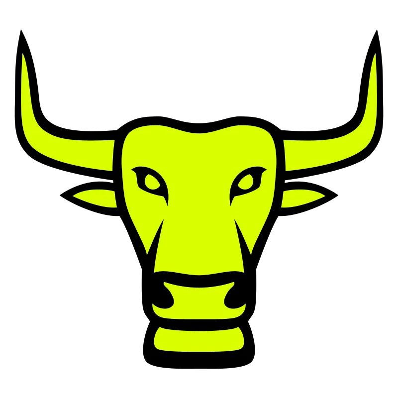 Stier Maskottchen Logo