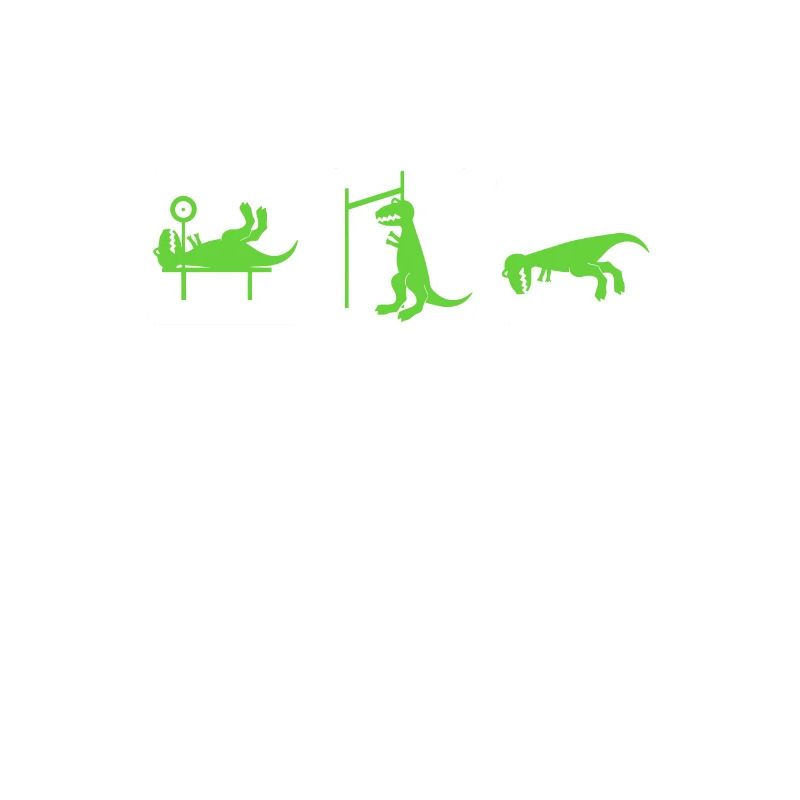Dino The struggle is real funny T-Rex gym workout