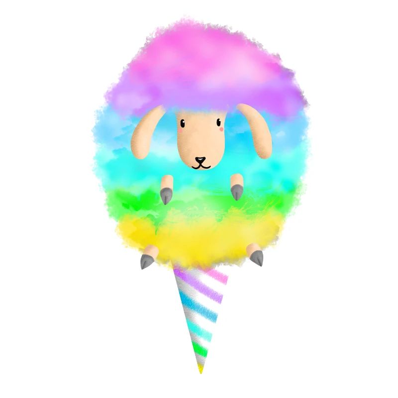 Cotton Candy Sheep