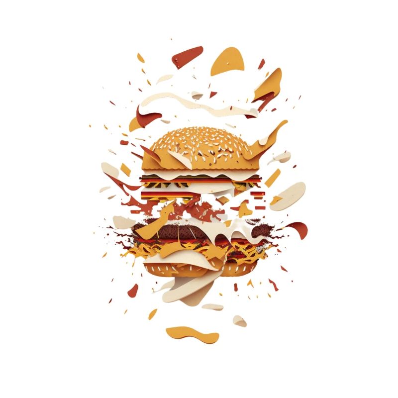 Burger Exploded | Deconstructed Burger